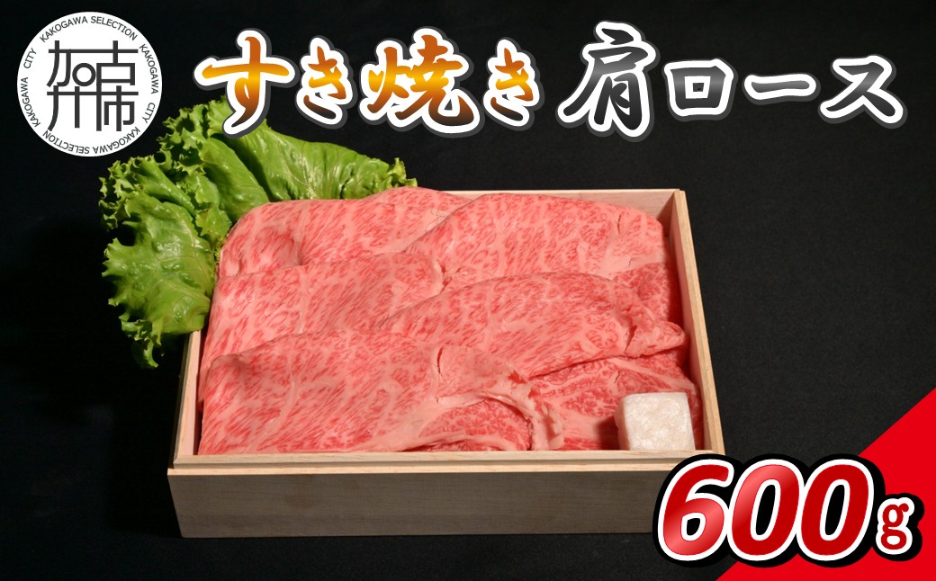 【14営業日以内に発送】神戸牛すき焼き(肩ロース) 600g(200g×3)《 肉 牛肉 神戸牛 肩ロース スライス肉 すき焼き 600g 冷凍 》【2503A16905】