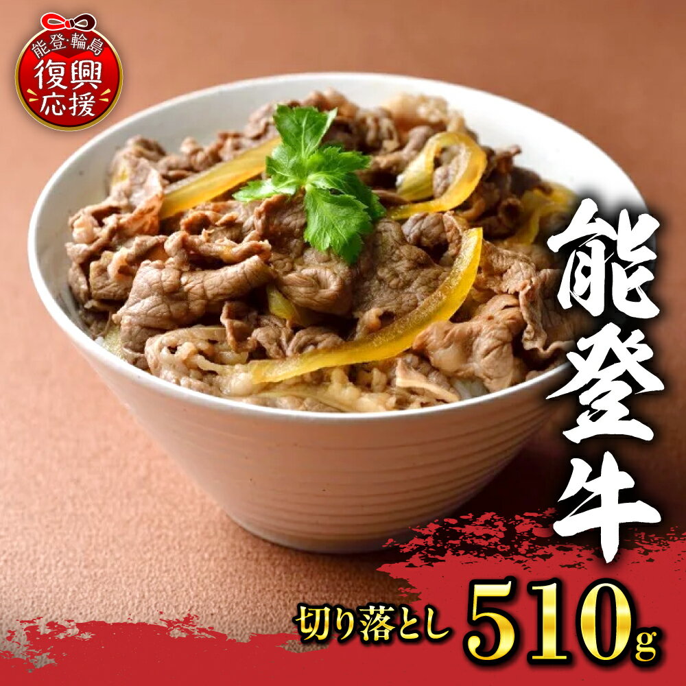 【ふるさと納税】能登牛 切り落とし 510g | 牛肉 肉 ブランド牛 国産牛 幻のブランド牛 ギフト 贈答 お取り寄せ グルメ 産地直送 送料無料 能登 石川県 輪島市