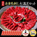 【ふるさと納税】 国産 赤身 馬刺し 大満足セット 500g 10人前 馬肉 馬 生食用 馬刺 肉刺し ヘルシー ギフト 贈答用 熊本 阿蘇 南小国町 送料無料