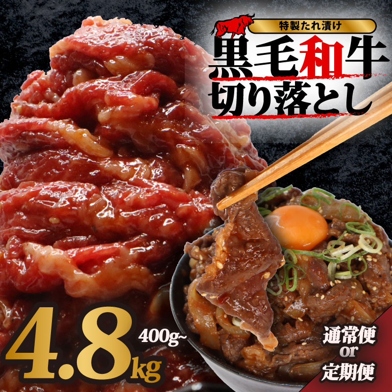 【ふるさと納税】 黒毛和牛 切り落とし 400g~4.8kg 小分け 味付け肉 国産 牛肉 牛 肉 和牛 定期便 大和牛 ブランド牛 冷凍 スライス タレ 特製タレ 漬け 秘伝 たれ 焼き肉 焼肉 牛丼 丼 大容量 BBQ バーベキュー 味付き おすすめ 人気 贈答 ギフト 奈良県 奈良市 近藤精肉店