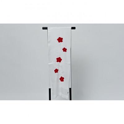 ふるさと納税 伊丹市 帯揚げ　白地に赤　絞り　輪出し [54030231]