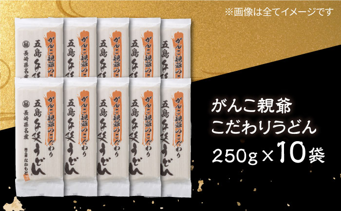 がんこ親爺こだわりうどん　10袋　五島うどん　麺　保存食　手延べ　乾麺　五島市/中本製麺 [PCR035]