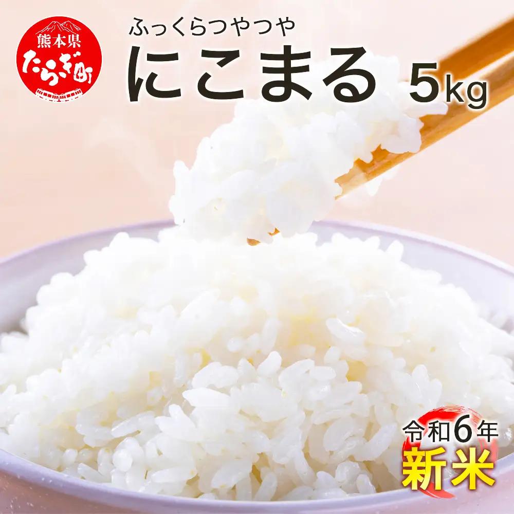 【R7年産 米 】多良木町産 にこまる 5kg 均ちゃん農園 令和7年 精米 熊本県 米どころ 多良木町 白米 ご飯 お米 うるち 米 008-0670