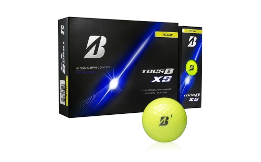 2026年モデル TOUR B XS 5ダース【イエロー】ブリヂストン ゴルフボール｜60個入り BRIDGESTONE ブリジストン ツアーB スピン系 ディープ感 ソフトフィール 打感 乗り感 風に強い 強弾道 高耐久性 ふるさと まとめ買い 大量 golf [2355]
