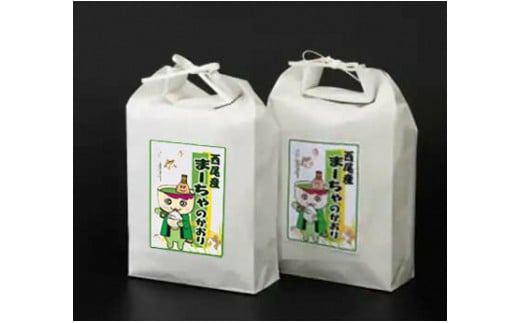 西尾のお米10kg(あいちのかおり5kg×2)・K198-31