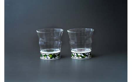 有田焼 ペアロックグラス ( ビートロ葡萄 / ビートロ薔薇)【東洋セラミックス】食器 酒器 グラス ロックグラス ペア セット ぶどう バラ 上品 A18-158