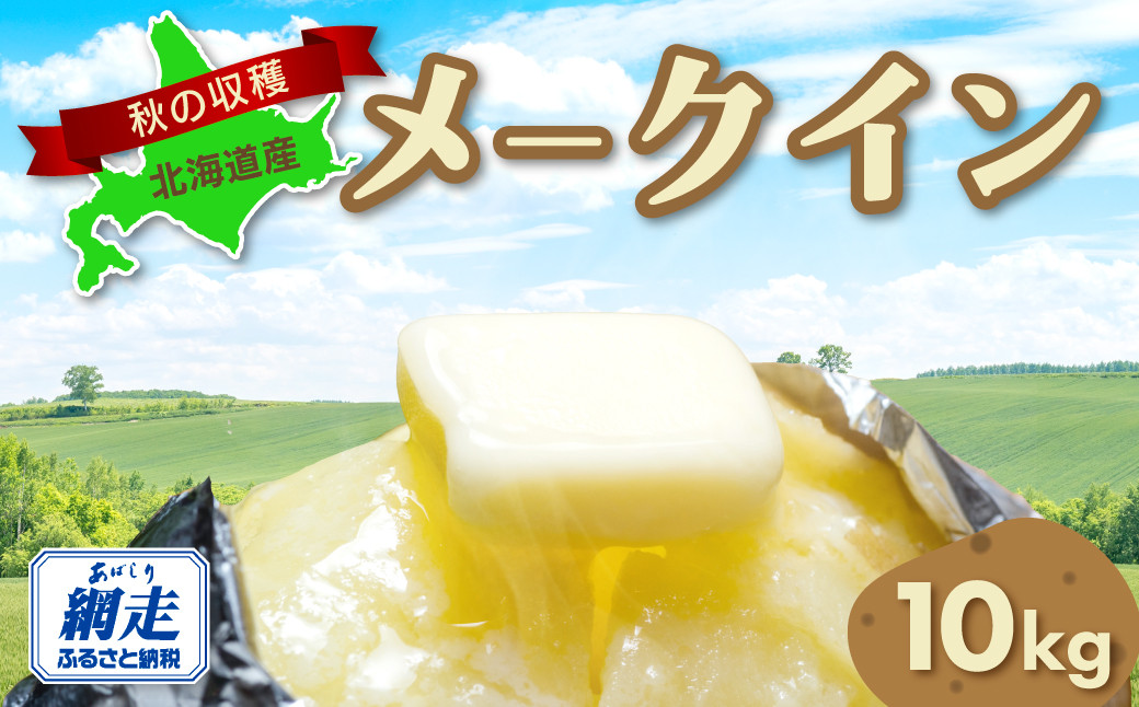 
            【先行予約】秋の収穫メークイン 約10kg詰め（2026年9月15日以降発送）【 ふるさと納税 人気 おすすめ ランキング じゃがいも いも イモ 芋 メークイン 10kg 野菜 オホーツク 北海道 網走市 送料無料 】 ABAO070
          