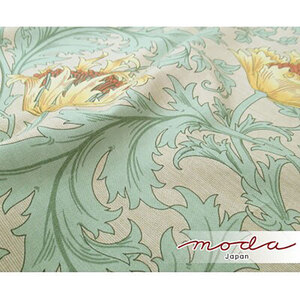 クッションカバー 45×45 アネモネ グリーン クッション カバー ベストオブモリス ウィリアム モリス 生地 45×45cm 45 綿100% 綿 インテリア MR-4545-A 大阪 大阪府 岸