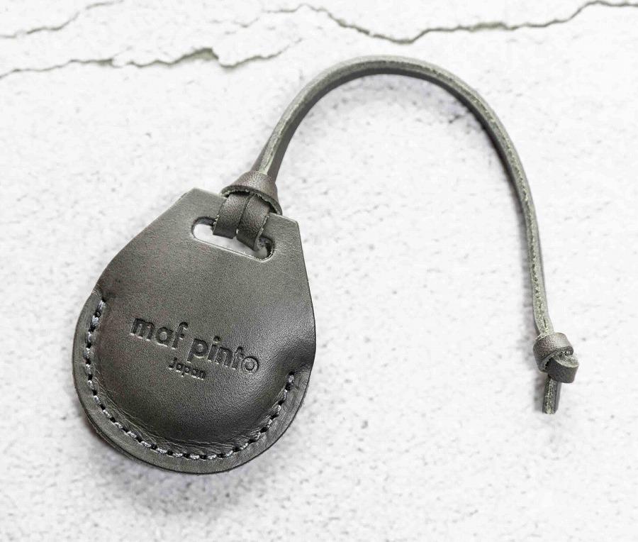エアタグ用 ケース カバー（フルカバーモデル） レザー 本革 apple airtag 【グレー】