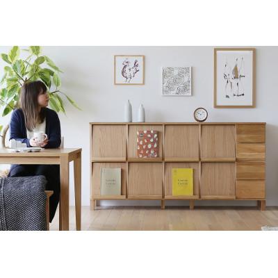 ふるさと納税 筑後市 本棚  レッチェ 180マガジンレコードラック オーク【10年保証】【高野木工】 |  | 02