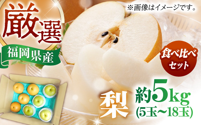 
            【8月上旬発送開始】 食べ頃品種を2種以上お届け! 梨 食べ比べ セット 約5kg （5玉-18玉） なし ナシ フルーツ 果物 和梨 甘い 旬 広川町 / 亀井通産（株） [AFAR027]
          