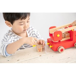 東郷町【公式キャラクターロゴ入り】カタカタ森の消防隊　知育玩具のエドインター【1344479】