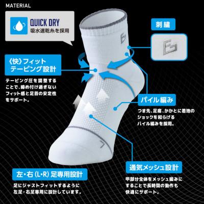 ふるさと納税 葛城市 FITGEAR 極フィット&快フィット ソックスタイプ 2足組 25‐27cm メンズ 靴下 |  | 03