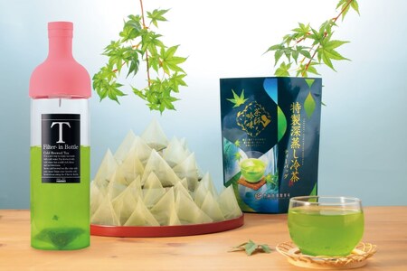 耐熱ボトルと深蒸し冷茶セット/4g×62袋入（お茶 緑茶 煎茶 深蒸し