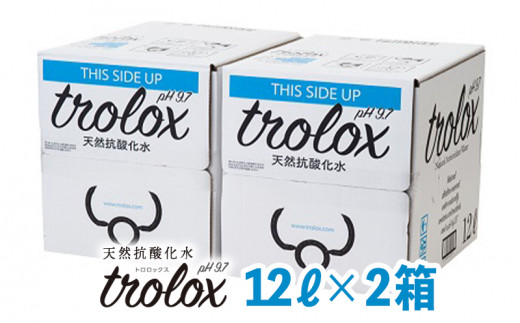 
            B2-5024／天然抗酸化水トロロックス（12L BIB×2箱）
          