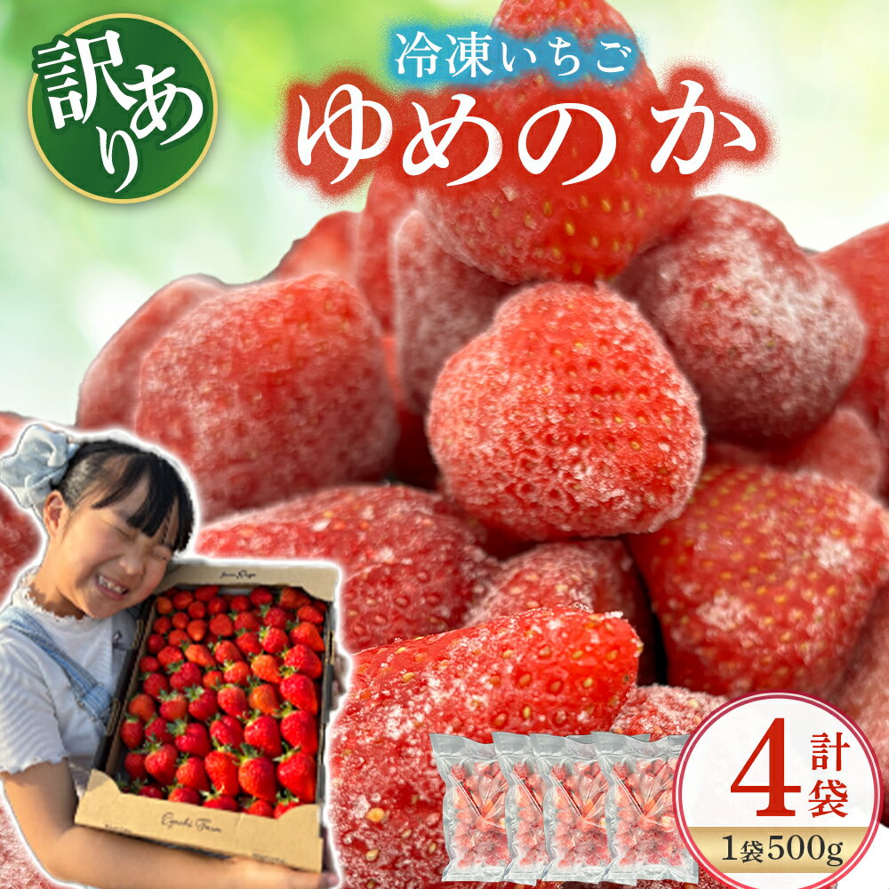 【ふるさと納税】NB45 訳あり！太良町産「ゆめのか」冷凍いちご500g×4袋 佐賀県 太良町