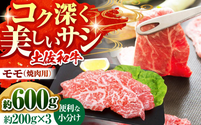 
土佐和牛　モモ（焼肉用）約600g（約200g×3）【高知県食肉センター株式会社】 [ATFC005]
