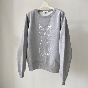 CAT SWEATSHIRT【Mサイズ／GRAY】