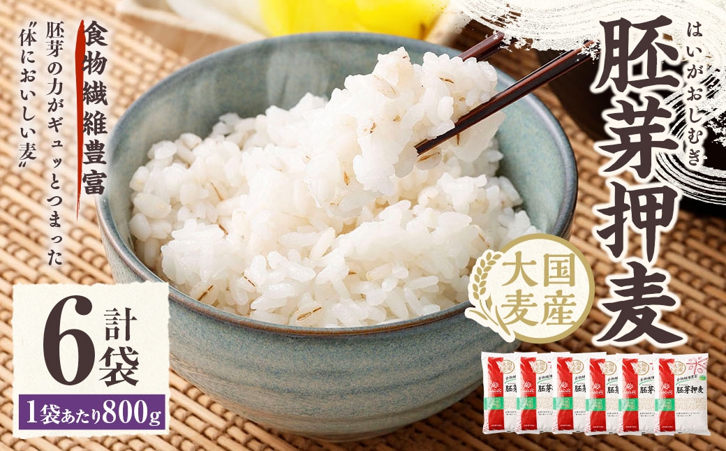 
                  【はくばく】胚芽押麦 800g×6袋 押麦 雑穀 雑穀米 麦ごはん 常温保存 パックご飯 備蓄 混ぜるだけ 健康
                