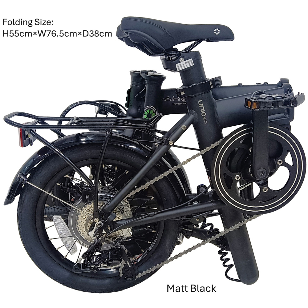 DAHON 電動アシスト折りたたみ自転車 Unio e16【Slate Blue スレートブルー】16インチ 9段変速 ディスクブレーキ　武田産業│ダホン 人気返礼品 電動自転車 折りたたみ式自転車_