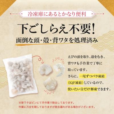 ふるさと納税 新宮町  【背ワタ処理済み】大型バナメイむきえび約600g(1パック)ZG231 |  | 01