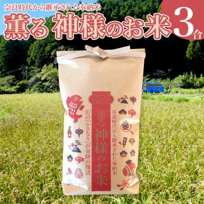 ふるさと納税 佐川町 &lt;薫る神様のお米 約3合×1袋&gt; 奉納米 縁起米 香り米 ふさなり(毎年10月中旬〜12月末発送)