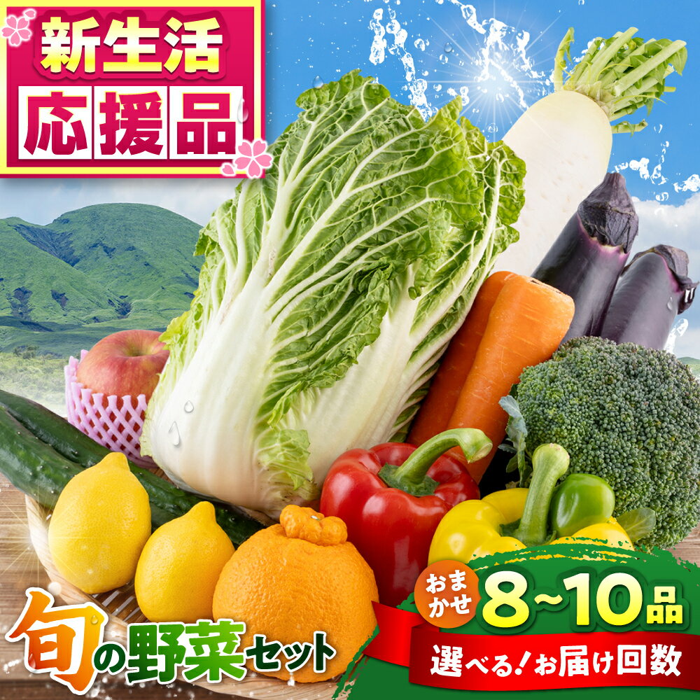 【ふるさと納税】《選べるお届け回数！》旬の野菜 おまかせ 詰め合わせ セット 8〜10品目 野菜セット 詰め合わせ 直送 産地直送 国産 九州産 送料無料 旬 野菜 セット 冷蔵 クール便 熊本産【合志物産販売 志来菜彩】[AYCA001]