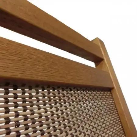 インテリア家具 間仕切り 折りたたみ式 燻し竹 高さ150cm スクリーンTR-3【1707587】