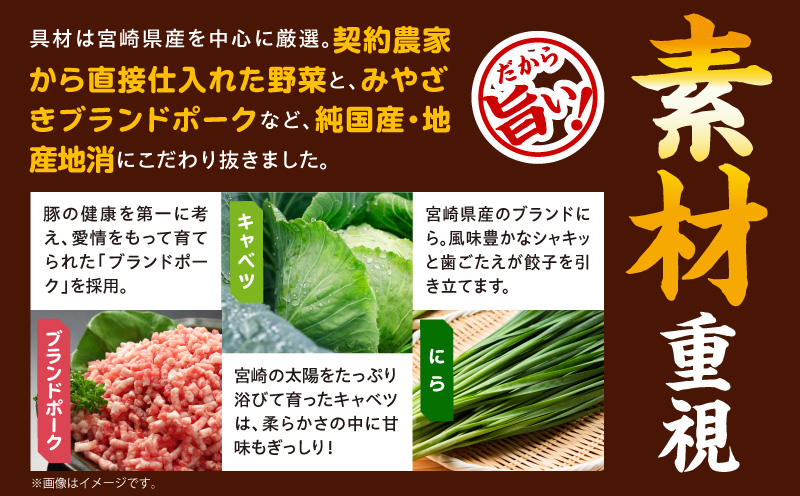 【簡易包装】屋台骨 宮崎餃子(60個×3袋) 餃子 ギョウザ ぎょうざ ブランドポーク 生餃子 屋台骨 簡易包装 レシピ同封 手仕込み
