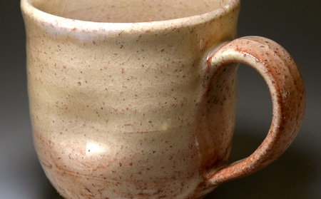 萩焼　マグカップ（へこみ）| HG000318