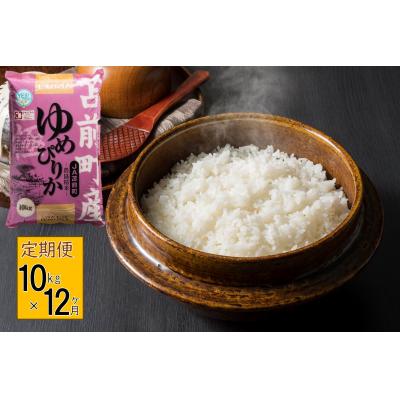 ふるさと納税 苫前町 【定期便】【令和7年産・新米先行受付】北海道とままえ産ゆめぴりか　10kg×12ヵ月連続お届け