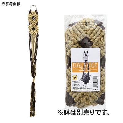 ふるさと納税 邑楽町 マクラメプランツハンガー ミニタペストリー TWOフラワー 3号用|09_chm-d30101ak |  | 01