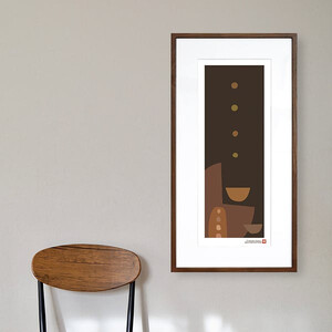 【絵画】 和紙アート 「やさしい記憶１」 額装サイズ 300mmx600mm 阿波紙 【 ピエゾグラフ 和紙 額入り 額縁付 アート インテリア 現代版画 絵画 版画 贈り物 贈答 プレゼント ギフト