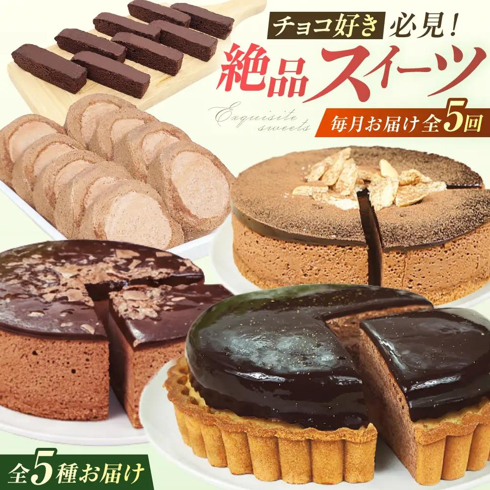【5回定期便】チョコ尽くし定期便　広川町 / イートウェル株式会社[AFAK316]