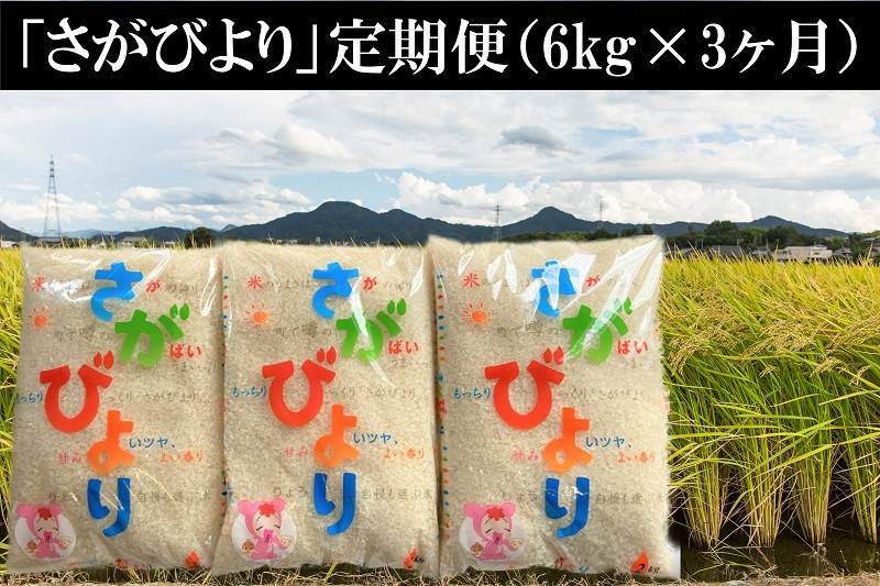 
            【定期便】【3回】佐賀産さがびより2kg×3袋
          