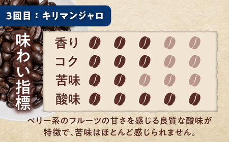【全3回定期便】世界のコーヒー豆 おためし便(豆) / 珈琲 コーヒー / 瀬戸市 / Ｃｏｆｆｅｅ　ＳＡＫＵＲＡ[BBAB154]