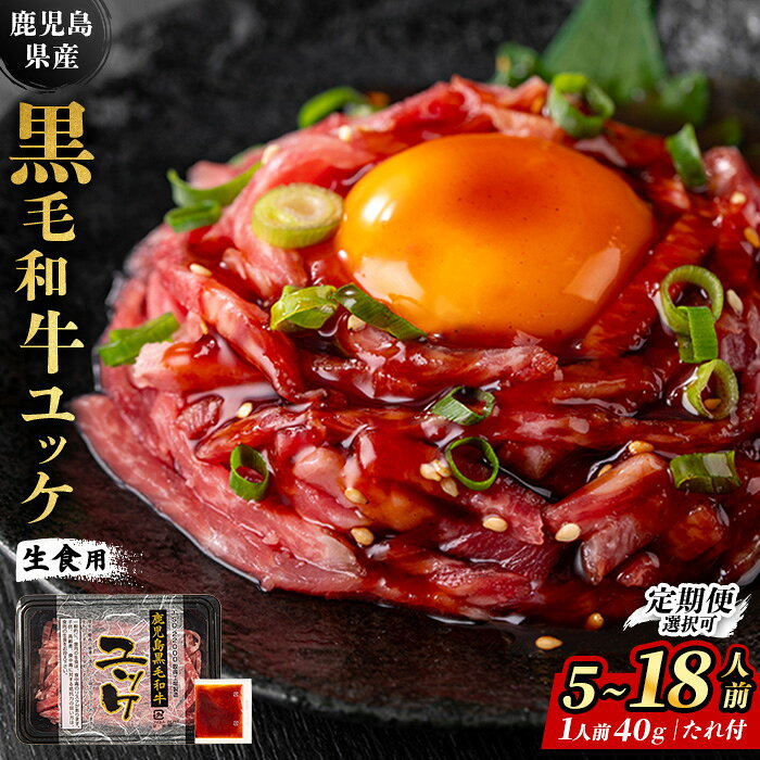 鹿児島県産黒毛和牛ユッケ6人前(40g×6P・計240g)生食だからこそ感じる肉の旨み！【カミチク】