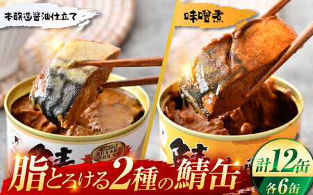 【年内配送】鯖缶詰12缶詰め合わせC / さば缶 缶詰 サバ 魚 小浜市 / 福井缶詰  [BFAB036]
