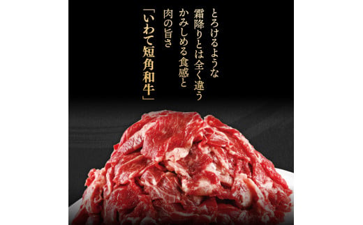 ＼3ヶ月連続 定期便／ 切り落とし 赤身 肉 牛肉 いわて 短角和牛 500g (総計 1500g) 小分けパック 真空冷凍 | 牛肉 肉 赤身 短角 和牛 国産牛 ブランド牛 切り落し 大容量 牛丼