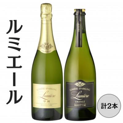 ふるさと納税 笛吹市 ルミエール　スパークリングオランジェ・スパークリング甲州　計2本セット 167-155