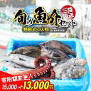 【ふるさと納税】魚 鮮魚 詰め合わせ セット 冷蔵 ≪特選2~3人用≫【 下処理可 無添加 新鮮 三陸産 国産 天然 海鮮 お刺身 魚介 魚介類 海藻 詰め合わせ 鮮魚BOX ボックス お祝い 宴会 時短 便利 簡単 カワハギ お手軽 産地直送 岸屋商店 】今が旬