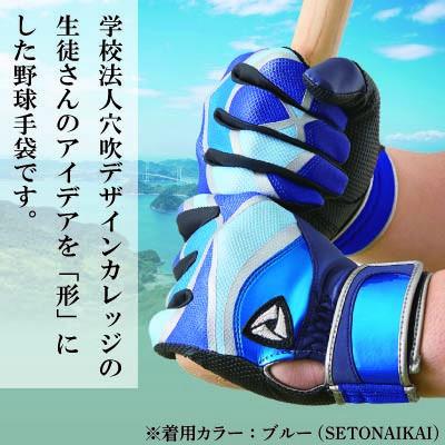 ふるさと納税 三木町 【産官学共同事業】野球手袋〜Kagawa Style〜【SETONAIKAI〜瀬戸内海〜Lサイズ】 |  | 02