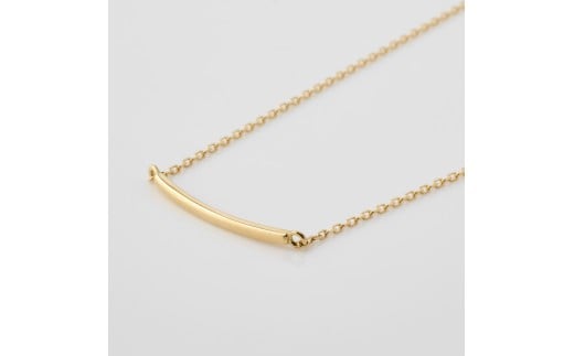 K18　ゴールド シンプル ライン ネックレス　（イエローゴールド）/　k18 18k 金 ゴールド ネックレス ペンダント ジュエリー アクセサリー プレゼント【110】