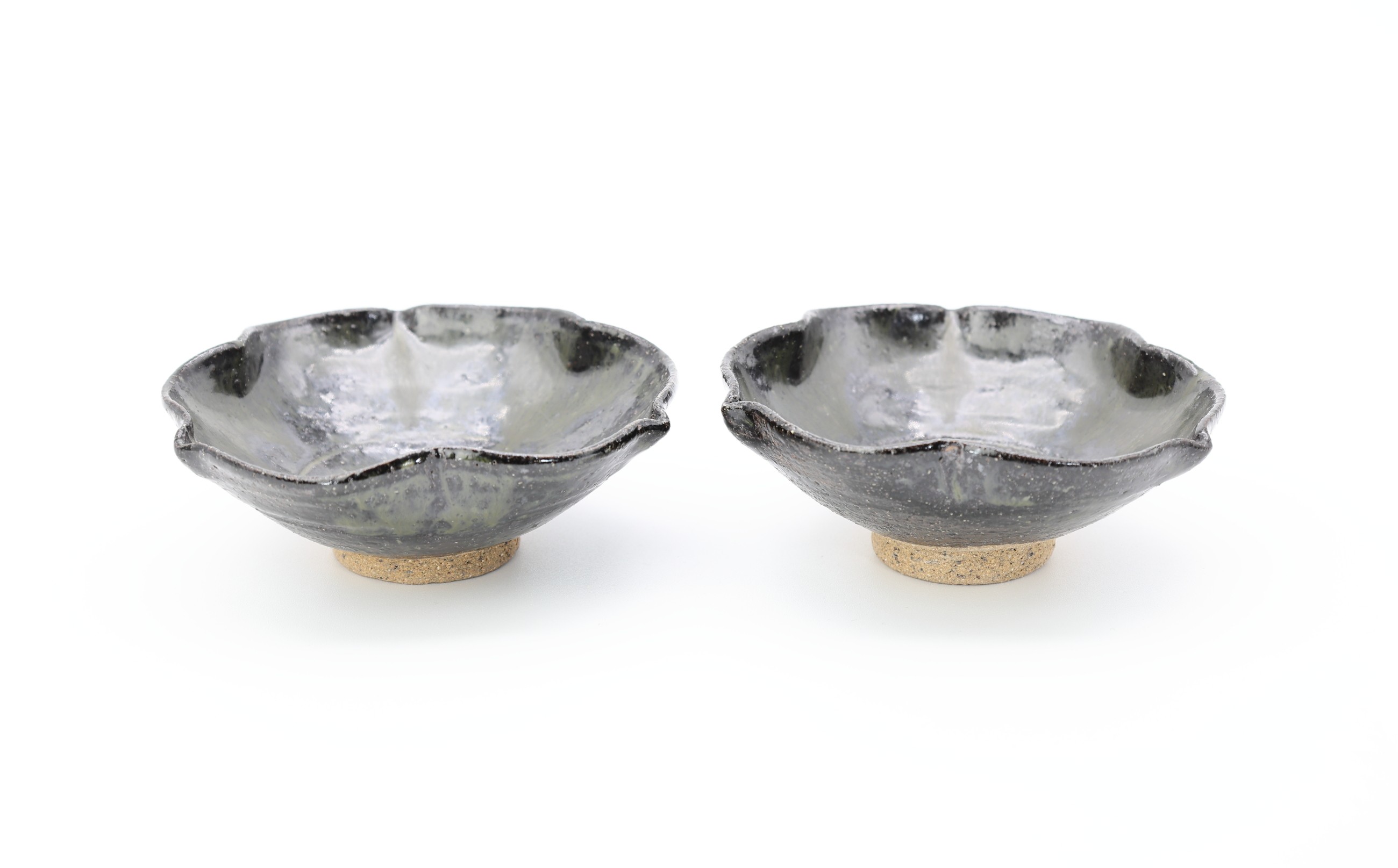 王天家窯 唐津焼 輪花向付(小) 2客