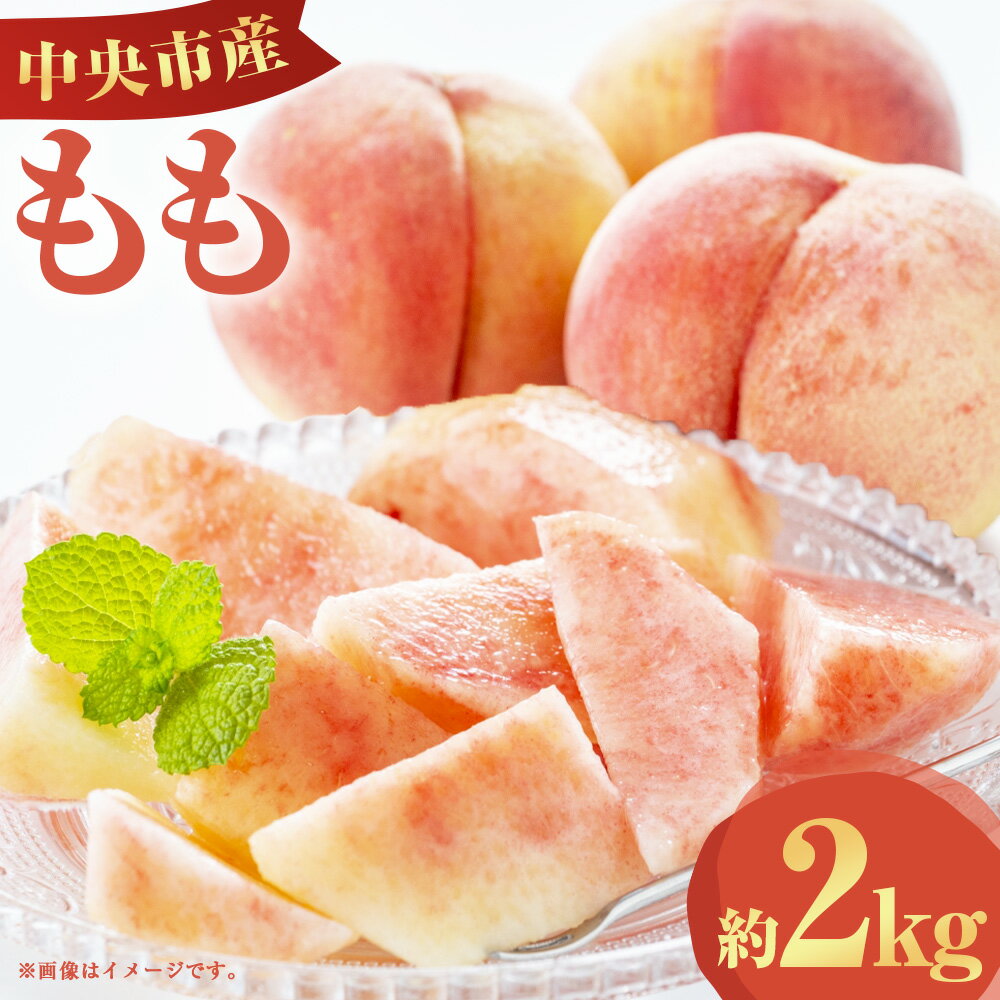 【ふるさと納税】中央市産 もも 約2kg 桃 モモ フルーツ くだもの 果物 果実 デザート 山梨県産 国産 山梨県 中央市 送料無料 【2026年7月下旬発送予定】