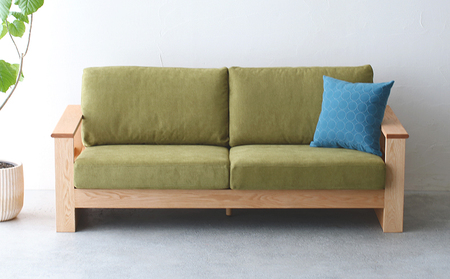 クッション おしゃれ タンバリン ブルー 正方形 約 45 × 45cm ミナペルホネン dop tambourine 生地 刺繍 ソファ 家具 インテリア 秋山木工 秋山木工株式会社 静岡県 藤枝市