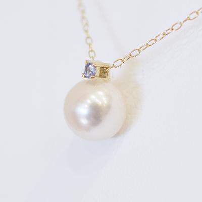 ふるさと納税 天草市 真珠 ネックレス 8-8.5mm ホワイトピンク 12月 タンザナイト K18YG_S101-535 |  | 01