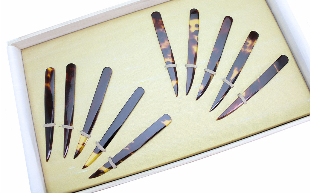 【限定5】本べっ甲 お菓子切り 10本揃い