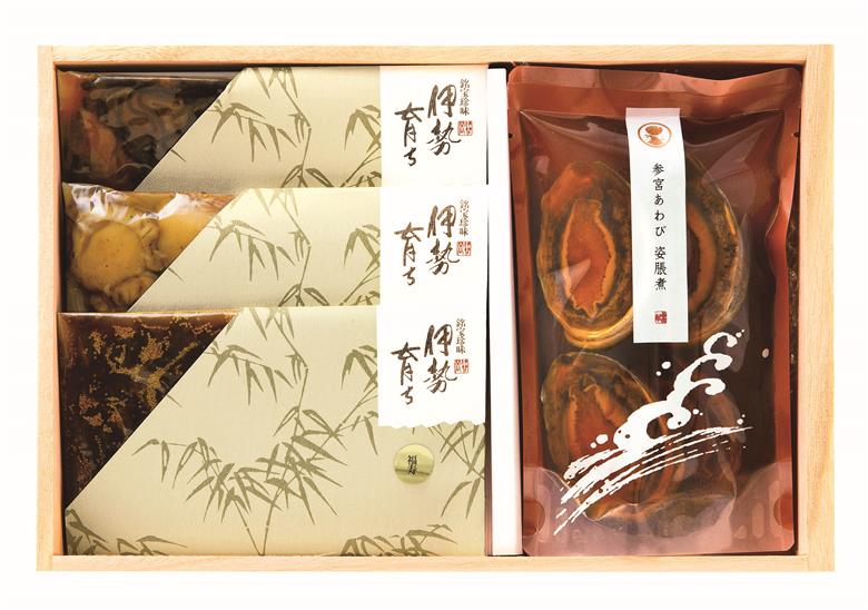 1767　〈伊勢せきや〉御食つくに　楓　アワビ 貝 ギフト 帆立 佃煮 ごはんのお供 子持しぐれ お茶漬け