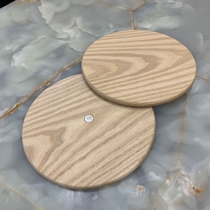 【桐の鍋敷き（サークル）】丸型約18cm 厚み約1cm 大阪泉州岸和田の桐たんす工房からお届けします。